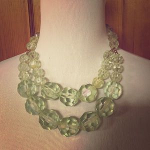 Vintage Sea witch crystal ball necklace